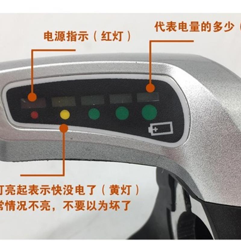 电动车调速车把手转把开关配件转把带显示屏调速器36V48V5灯带锁 - 图1