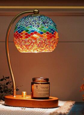 摩洛哥无火香薰灯融蜡灯卧室床头灯覆古房间装饰摆件台灯生日礼物