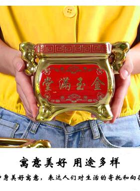 方鼎陶瓷香炉招财进宝仙家用佛前的用品财神观音供奉供佛用插香炉