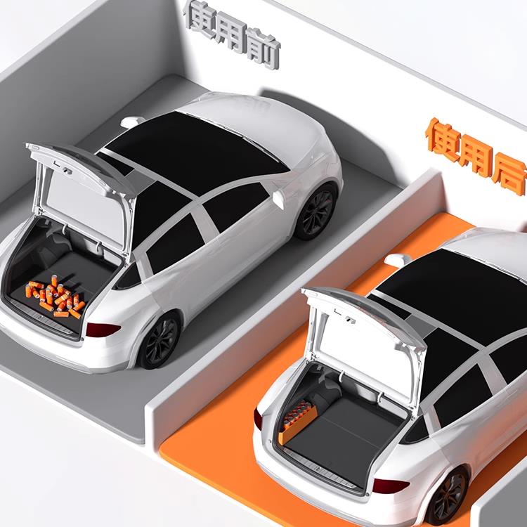 问界M5M7M8M9后备箱隔板收纳储物盒大容量无失真安装汽车改装配件 - 图2