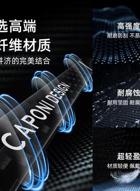 CAPONI超轻碳纤维系列偏光墨镜男款开 车驾驶专用防晒强光太阳眼