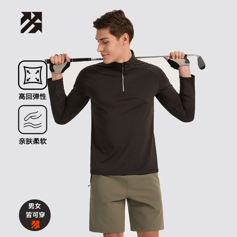 【定制】男卫衣套头针织女高尔夫休闲半拉链打底衫团购印logo上衣,淘宝优惠券,粉丝福利购,淘宝优惠卷