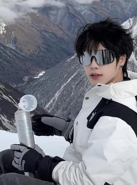 冬季大框户外运动眼镜男滑雪登山防风遮阳太阳镜骑行护目墨镜女潮