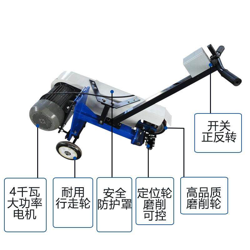 德州宁力手推式砂带机钢板焊缝打磨机平面除锈剂手推车抛光机砂轮,淘宝优惠券,粉丝福利购,淘宝优惠卷