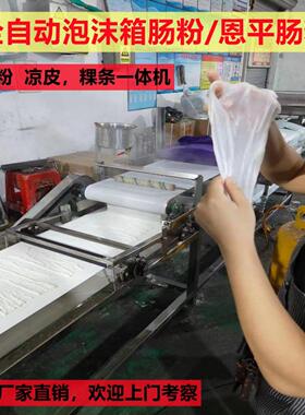 河粉机全自动泡沫箱蒸猪肠粉机商用凉皮机多功能米皮粿条机器恩平