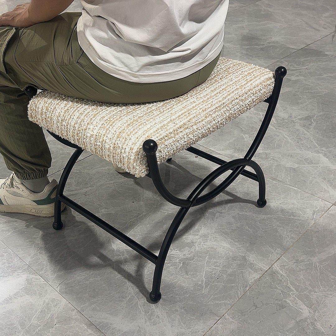 九九设计Uu凳法式覆古门口换鞋凳金属软脚凳小沙发凳梳妆凳,淘宝优惠券,粉丝福利购,淘宝优惠卷