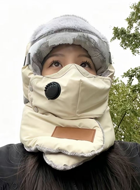 雷锋帽加绒加厚冬季户外骑行帽子