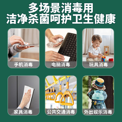75度酒精消毒湿巾学生杀菌除菌家用湿纸巾办公专用大包清洁实惠装 - 图3