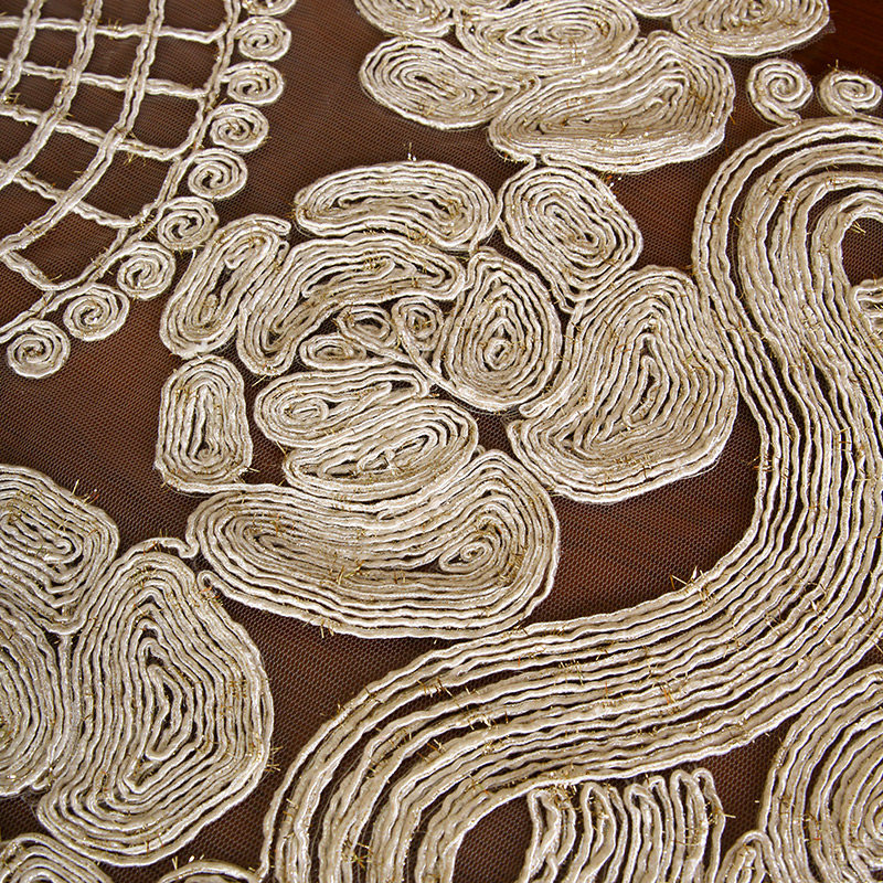 【爆款】外贸出口重工网纱刺绣桌旗电视柜防护盖巾茶几餐桌装饰垫,淘宝优惠券,粉丝福利购,淘宝优惠卷