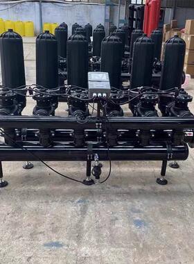 厂家T型叠片过滤器农用农业滴灌反冲洗水处理全自动叠片过滤器