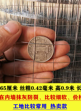 建筑抹灰钢丝网水泥烟道防裂网粉刷外墙挂灰网镀锌电焊抹墙铁丝网