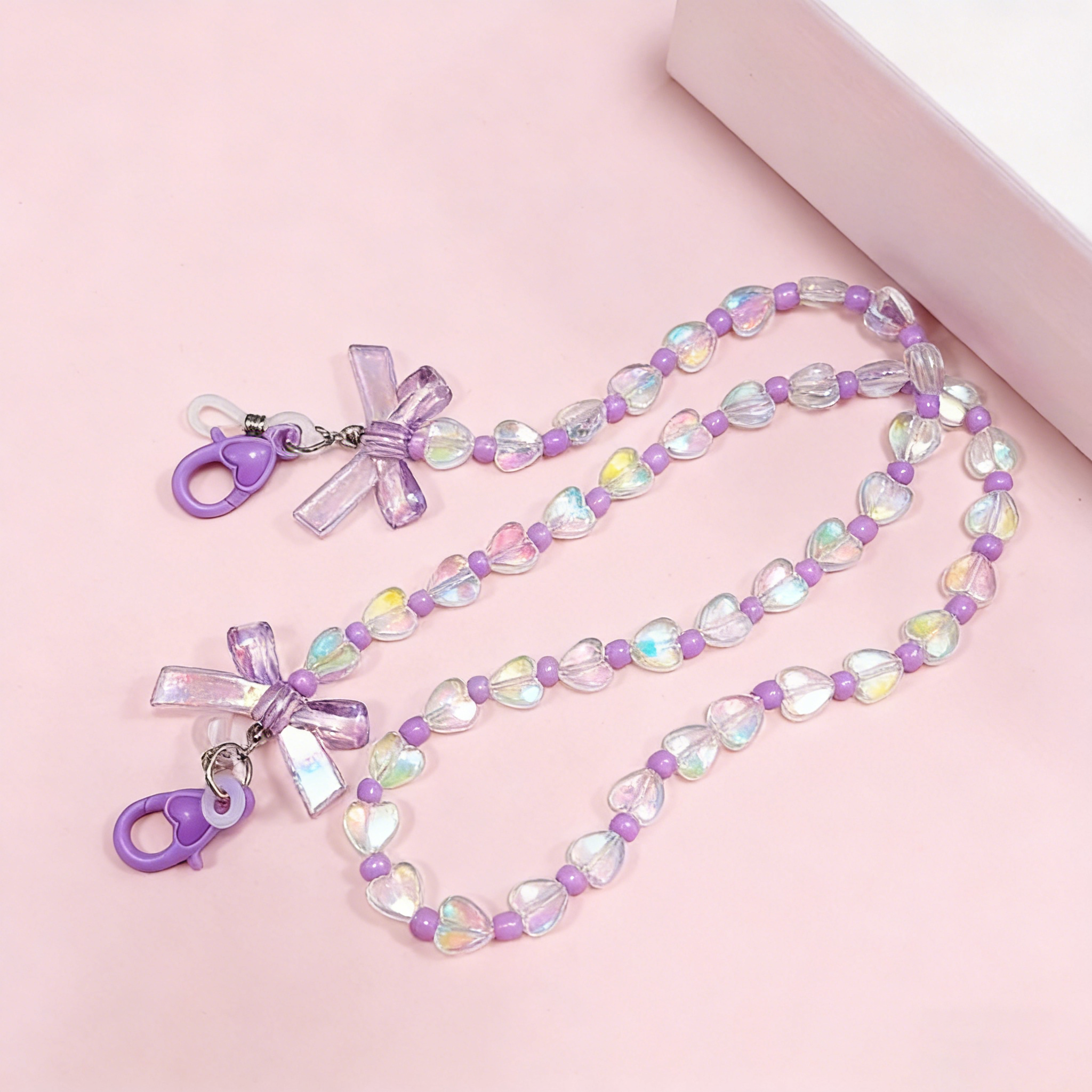 眼镜链口罩耳机眼镜帽子防丢链挂脖防滑挂绳梦幻公主风短款眼镜链,淘宝优惠券,粉丝福利购,淘宝优惠卷