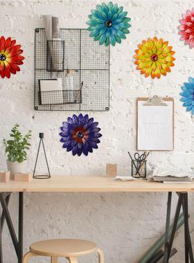 户外花园庭院铁艺太阳花别墅布置装饰创意园艺杂件墙饰壁挂