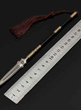 唐朝诡异录影视周边金属长枪 卢凌风长枪22CM工艺品摆件玩具模型