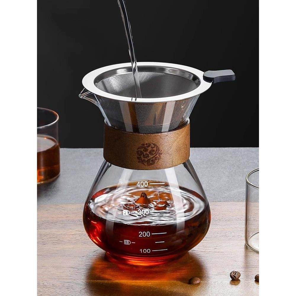 咖啡共享壶手冲咖啡集玻璃滴壶挂耳咖啡漏斗过滤杯无试纸冷冲壶,淘宝优惠券,粉丝福利购,淘宝优惠卷