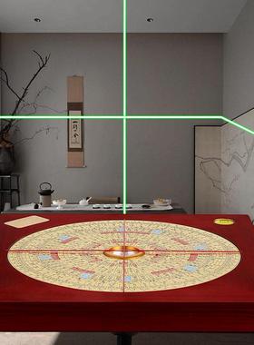 吉瑞堂方形红梨花木九寸罗盘专业高精度堪舆定位罗经仪罗庚综合盘