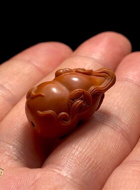 橄榄核单籽核雕单颗手链吊坠文玩葫芦挂件玉竹手把件雕刻手串配饰