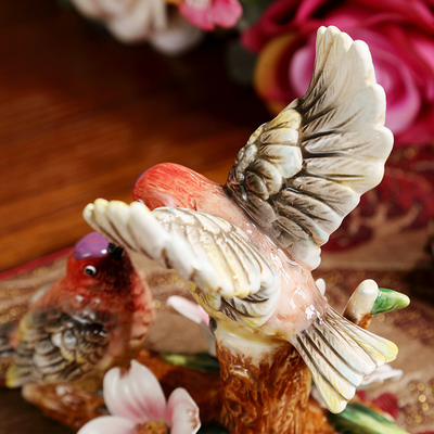 比翼鸟创意家居装饰品新房客厅酒柜隔断小摆件新婚房闺蜜结婚礼物