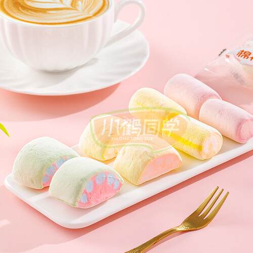 小鹤同学冻干棉花糖新口味网红糖果创意酥脆解馋零食浓郁高颜值 - 图2