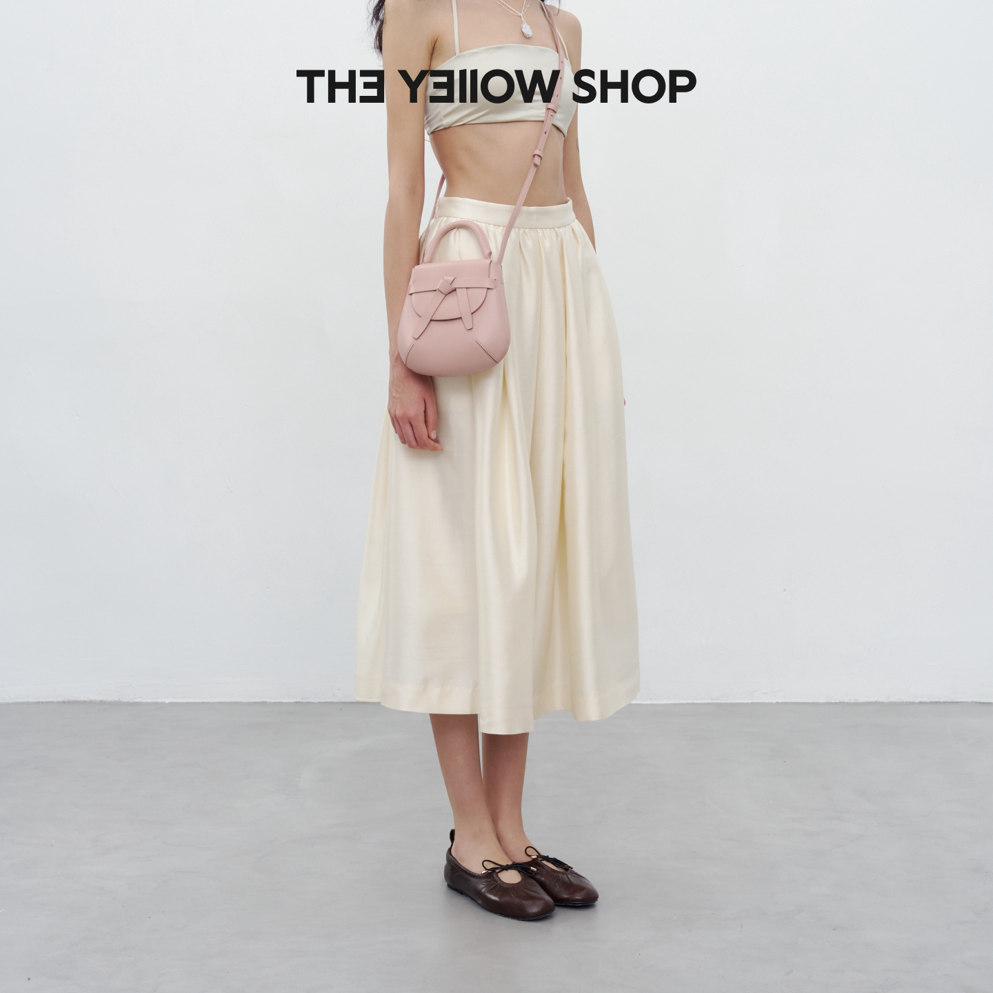 【礼物】THEYELLOWSHOP关晓彤沈梦辰同款头层牛皮复古绑结马鞍包