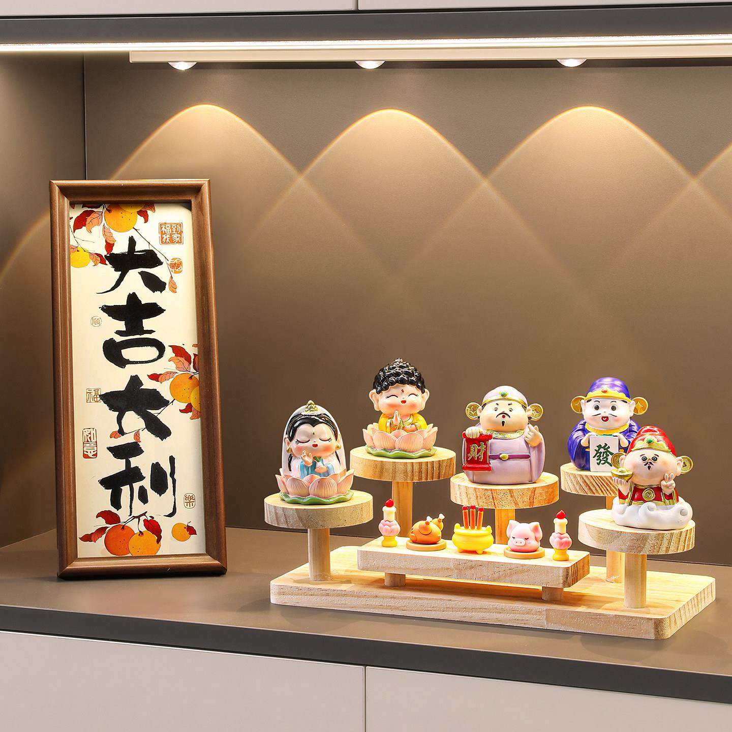 海贝海五路财神爷玄关桌面装饰品门口鞋柜客厅招财小摆件家居好物,淘宝优惠券,粉丝福利购,淘宝优惠卷