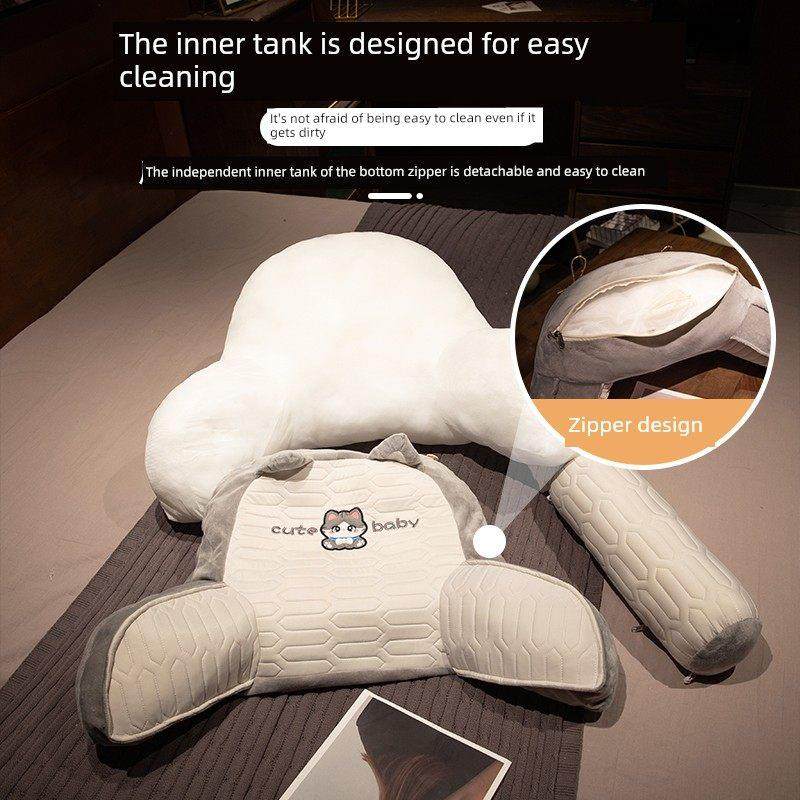 乳胶床头靠垫软包护腰靠枕大靠背孕妇沙发抱枕宿舍床上看书枕头夏,淘宝优惠券,粉丝福利购,淘宝优惠卷