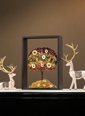 五谷丰登创意招财摇钱树摆件玄关客厅屏风发财树新家装饰乔迁新居