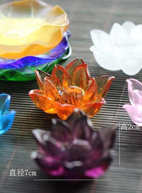 古代琉璃莲花香插佛像荷叶盘供应室内客厅茶室产品香盘装饰品
