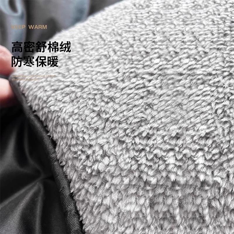 男士电动摩托车挡风被秋冬季加绒加厚加大防水防寒电瓶防风防雨罩 - 图1