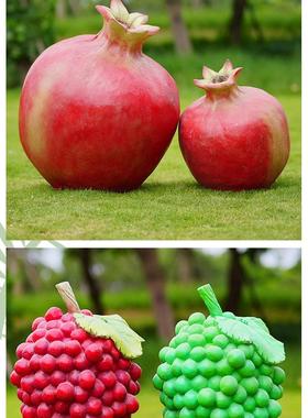 玻璃纤维卡通水果人造蔬菜榴莲芒果草莓雕塑南瓜门头装饰饰品大辉