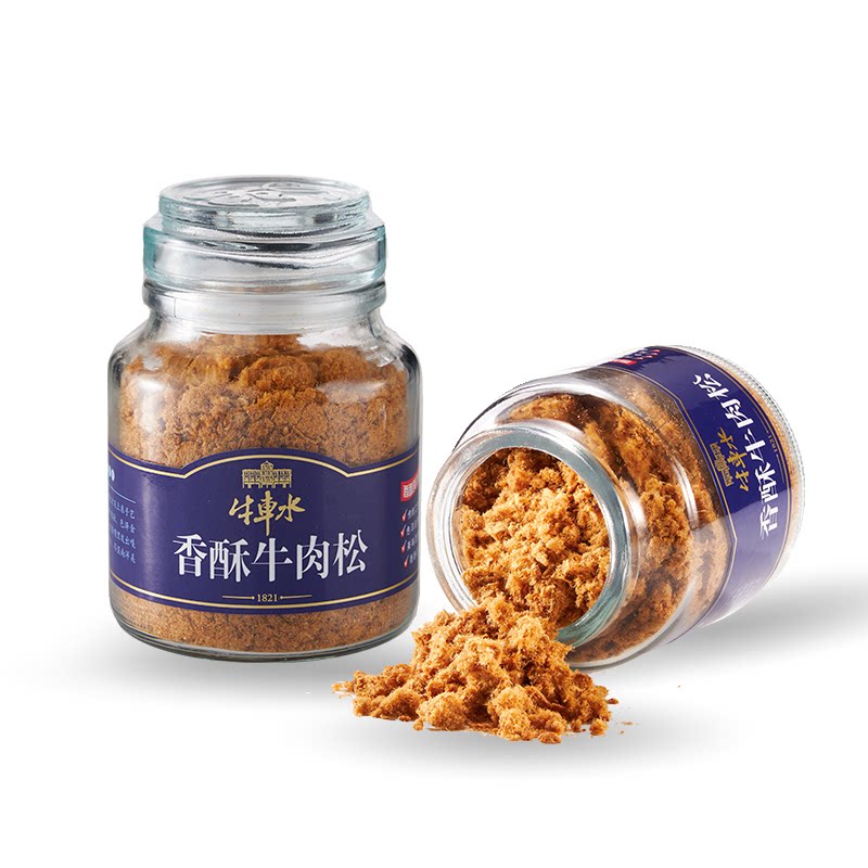 牛车水香酥牛肉松118g新加坡风味靖江特产营养开胃长辈拌粥夹面包