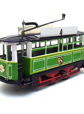 MS638PAYA电车怀旧复古收藏摄影道具创意主题摆件铁皮玩具