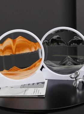 轻奢装饰品流沙画摆件家居客厅酒柜办公室桌面摆台卧室工艺品摆件