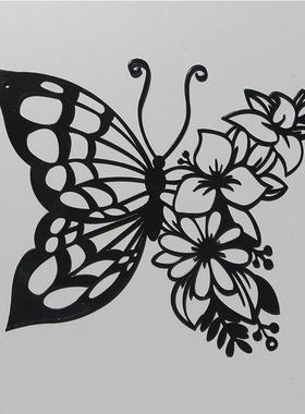 金属铁艺幽默驴剪影农场艺术装饰品庭院花园木桩栅栏挂摆件工艺品