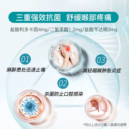 Difflam强效咽炎润喉糖bk代言扁桃体炎喉咙痛清凉薄荷糖杀菌含片 - 图0