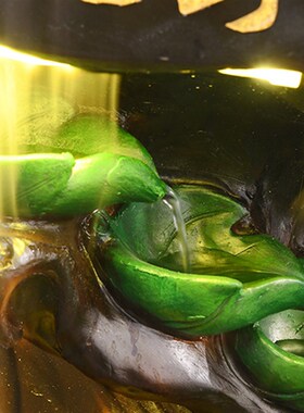 极速水调江南五福临门福禄招财中式客厅装饰品创意流水造景家居摆