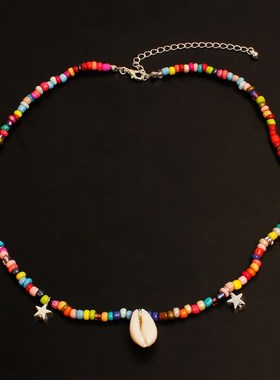Shell necklace, clavicle chain, fashionable color ladys fiv