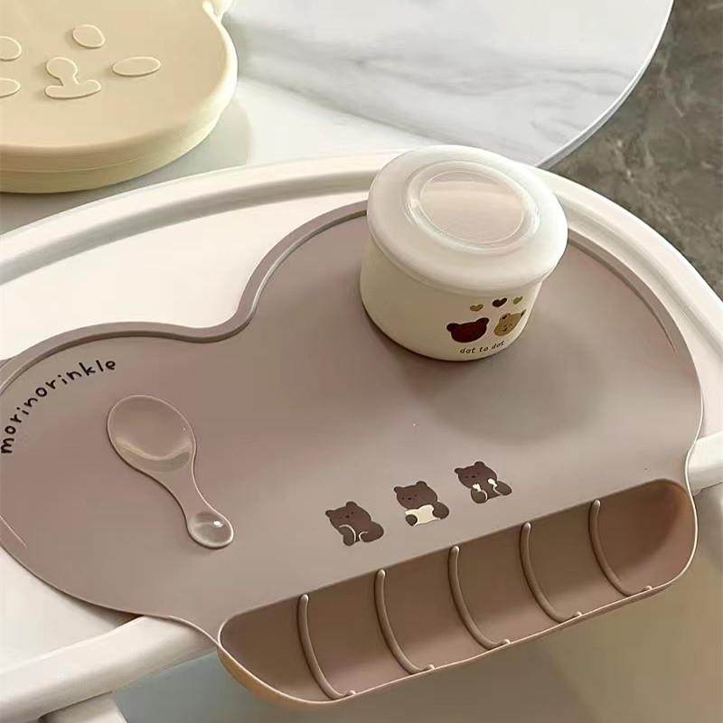 韩系儿童餐垫儿童防水接饭吃饭围兜可携式矽胶桌垫 ins风可携式防,淘宝优惠券,粉丝福利购,淘宝优惠卷