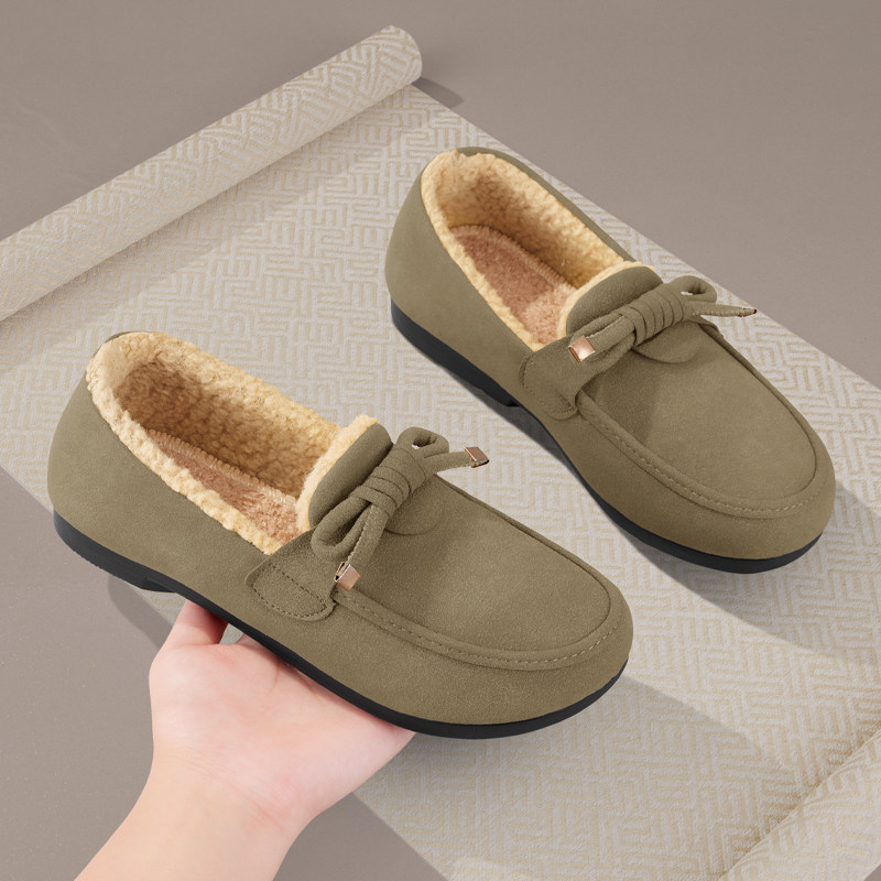 老北京布鞋女冬加绒2025新款棉鞋一脚蹬加厚豆豆鞋保暖妈妈毛毛鞋,淘宝优惠券,粉丝福利购,淘宝优惠卷