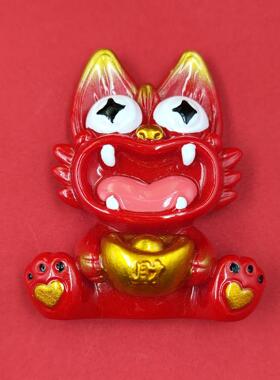 新款云南吉祥瓦猫冰箱贴旅游纪念家居装饰