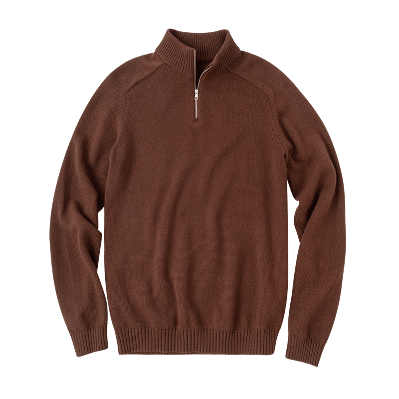 布先生轻奢半拉链插肩长袖羊毛针织衫男秋冬打底保暖毛衣PT15623,淘宝优惠券,粉丝福利购,淘宝优惠卷