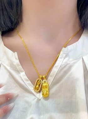 貔貅金刚杵金包银吊坠女