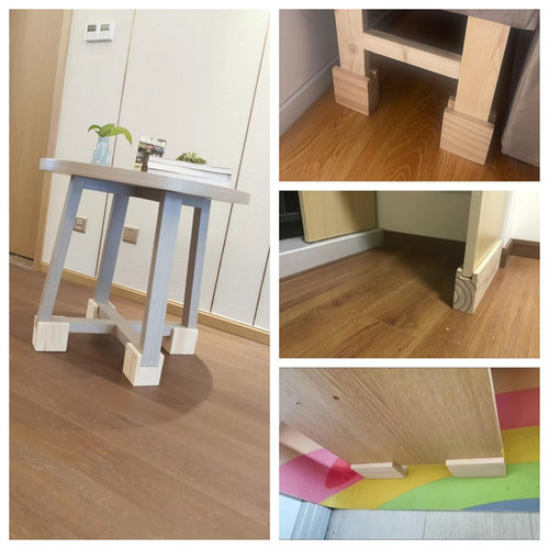 定制床腿增高实木万能家具垫高底座床脚支撑加高垫块桌子增高神器 - 图2