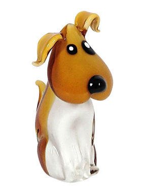 狗摆件琉璃工艺礼品摆饰产地淄博送礼招财卡通动物家居饰品客厅桌