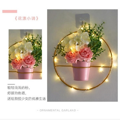 好货火锅店服装店壁挂足浴店仿真花酒店挂花隔断墙上墙面装饰欧式