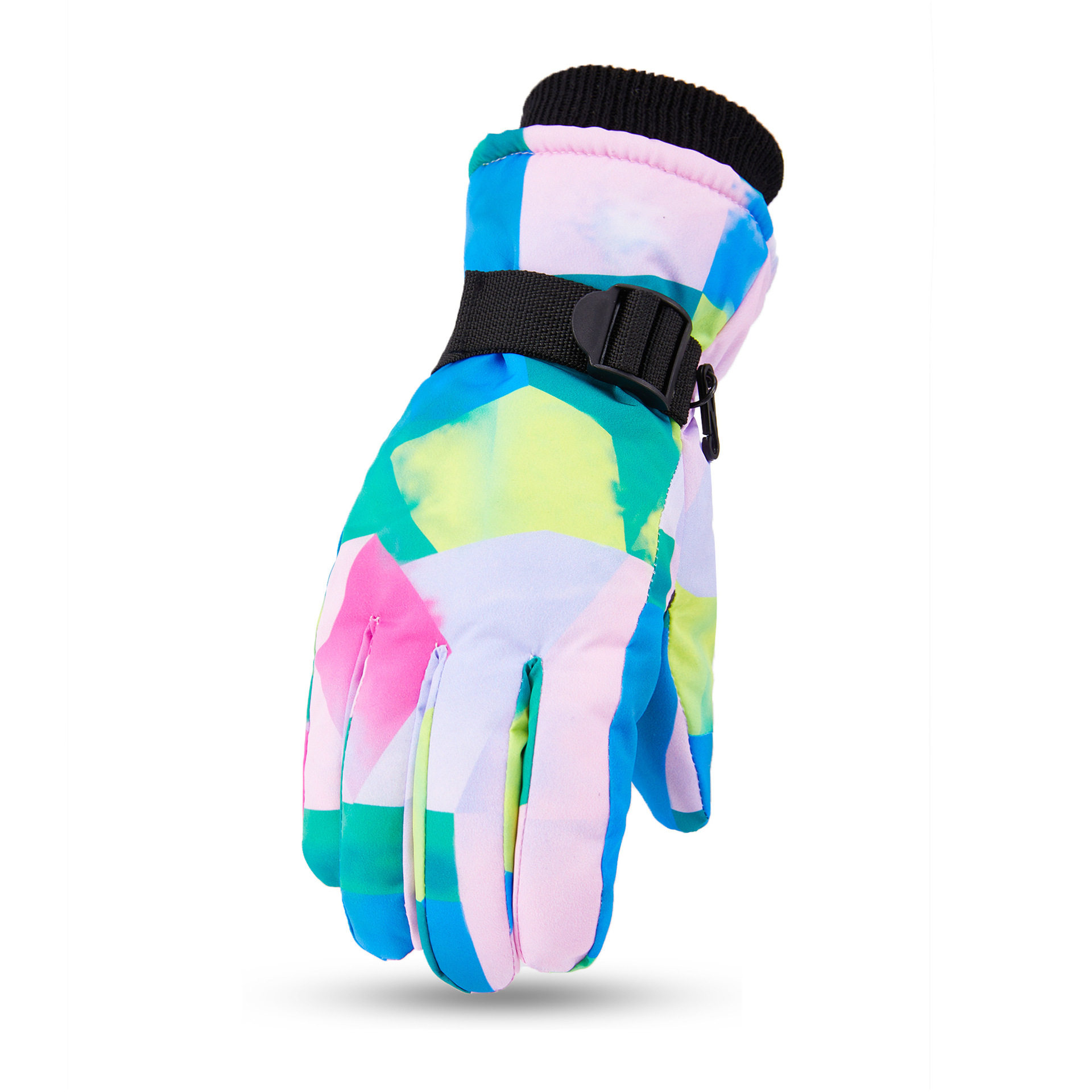 冬季TR绒内里涂鸦风儿童滑雪手套加厚加绒防滑款耐磨户外玩雪手套,淘宝优惠券,粉丝福利购,淘宝优惠卷