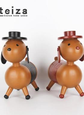 Oteiza现代简约树脂卡通几何摆件样板间售楼处客厅儿童房软装摆设