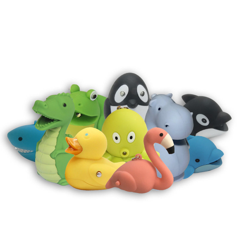 钥匙扣七夕情人节情侣可爱创意个性潮流led发光发声钥匙扣厂家