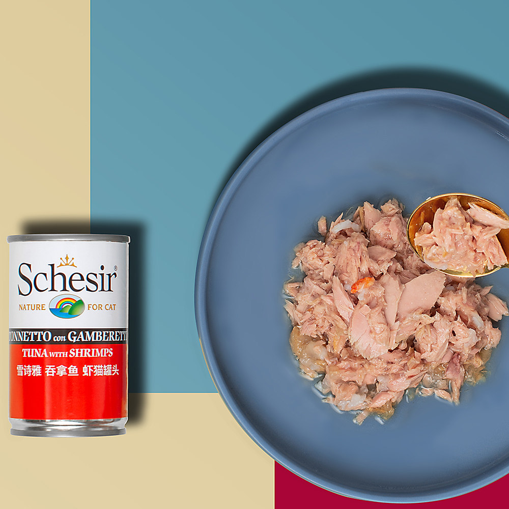 [140g大罐]意大利Schesir雪诗雅猫罐头湿粮主食鲜包成幼进口零食,淘宝优惠券,粉丝福利购,淘宝优惠卷