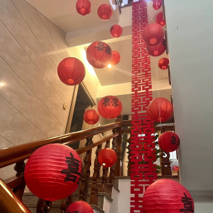 结婚灯笼婚房装饰户外布置套装卧室